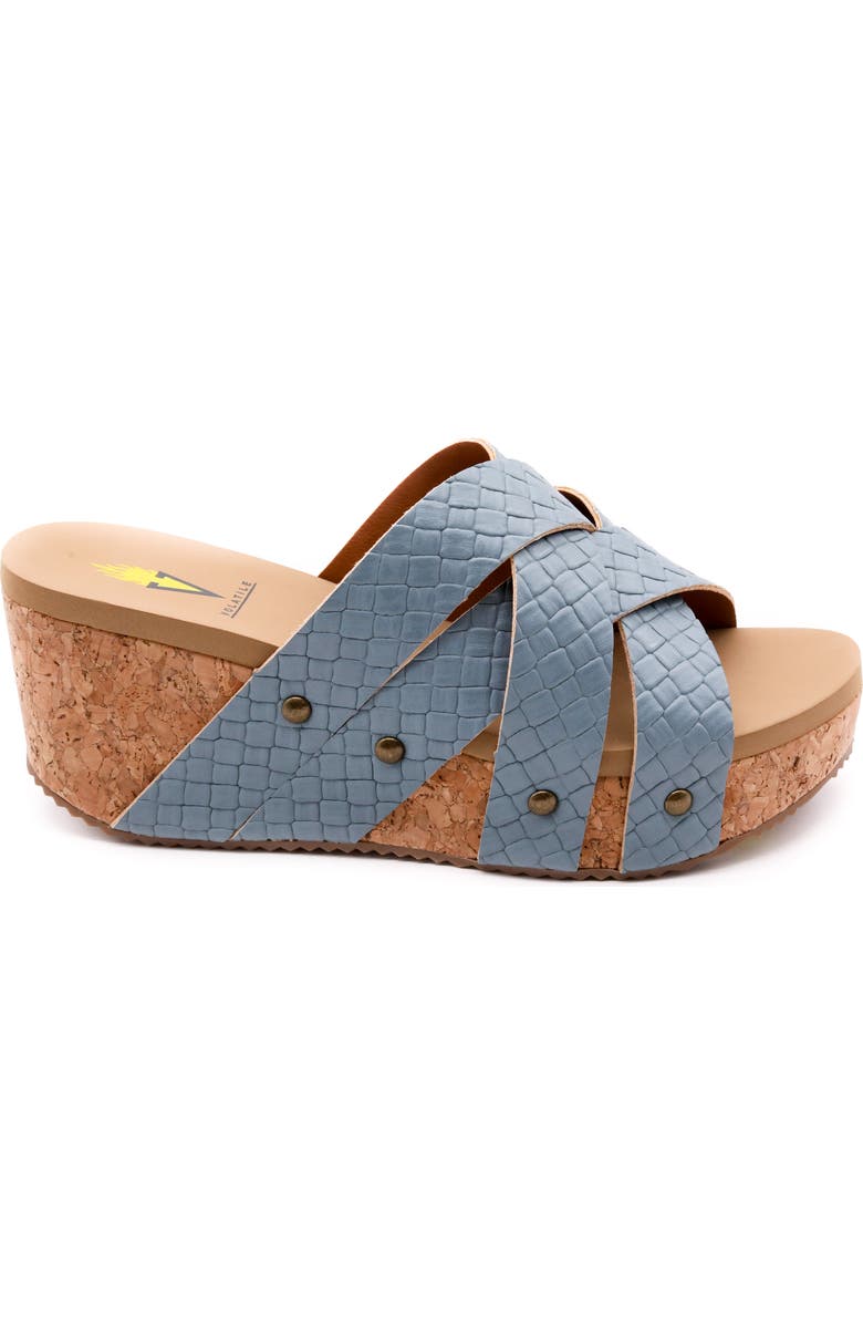 Volatile Newport Crisscross Platform Slide Sandal, Alternate, color,