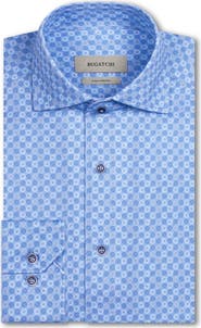 Bugatchi Devon OoohCotton® Circle Print Button-Up Shirt