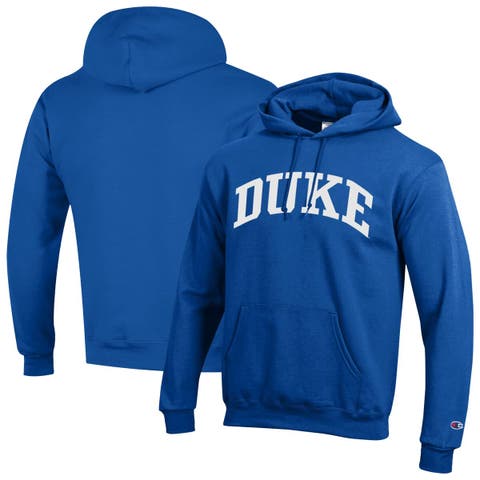 Men's Champion  Royal Duke Blue Devils Basic Arch Fleece Pullover Hoodie