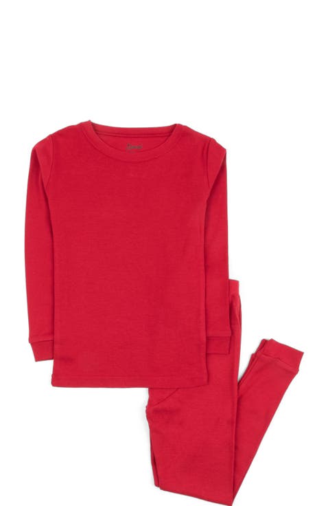 Kids Two-Piece Solid Cotton Matching Family Pajamas (Toddler, Little Kid & Big Kid)