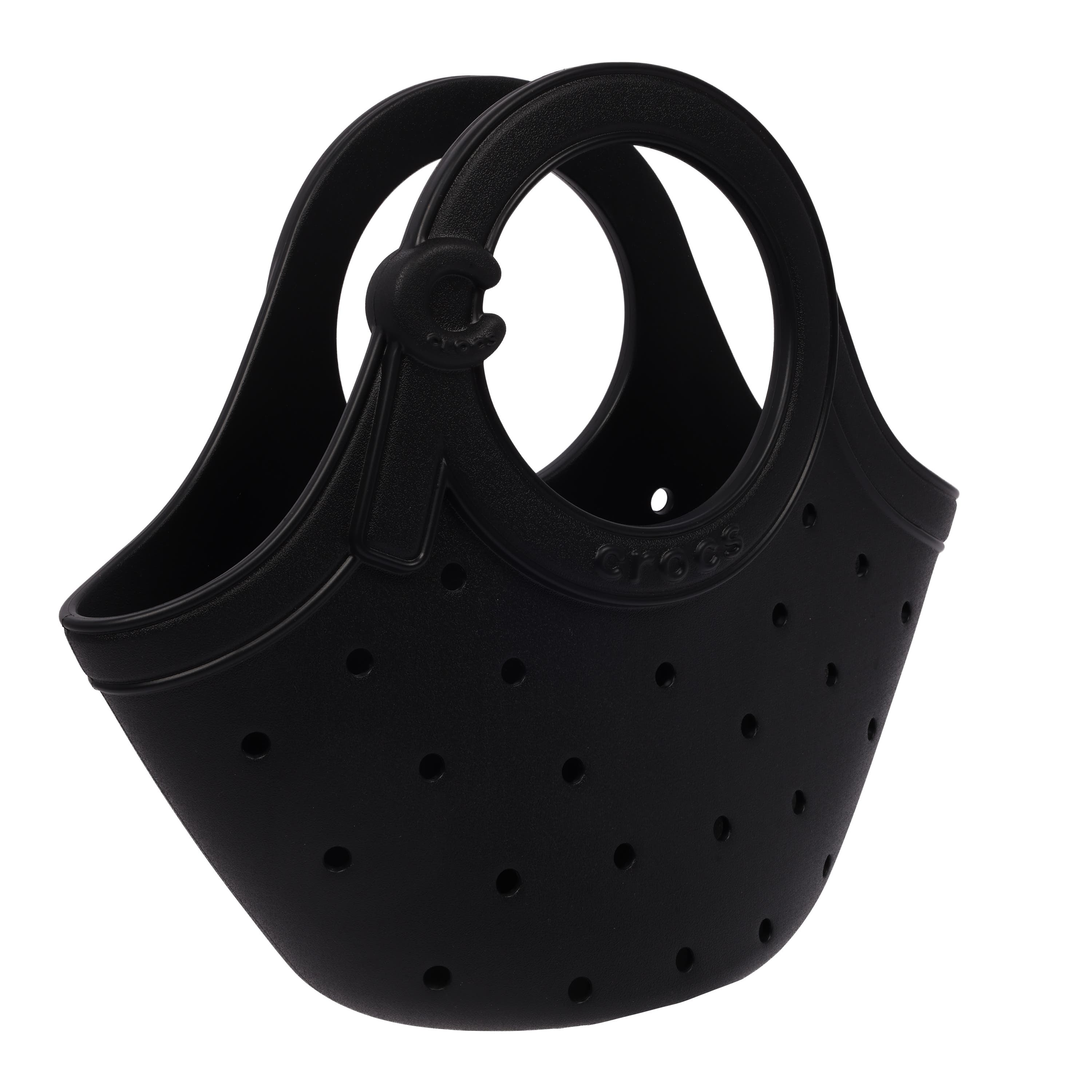 Medium EVA Tote Bag with Round Handle & Soft Touch Buckle, Alternate, color, BLACK