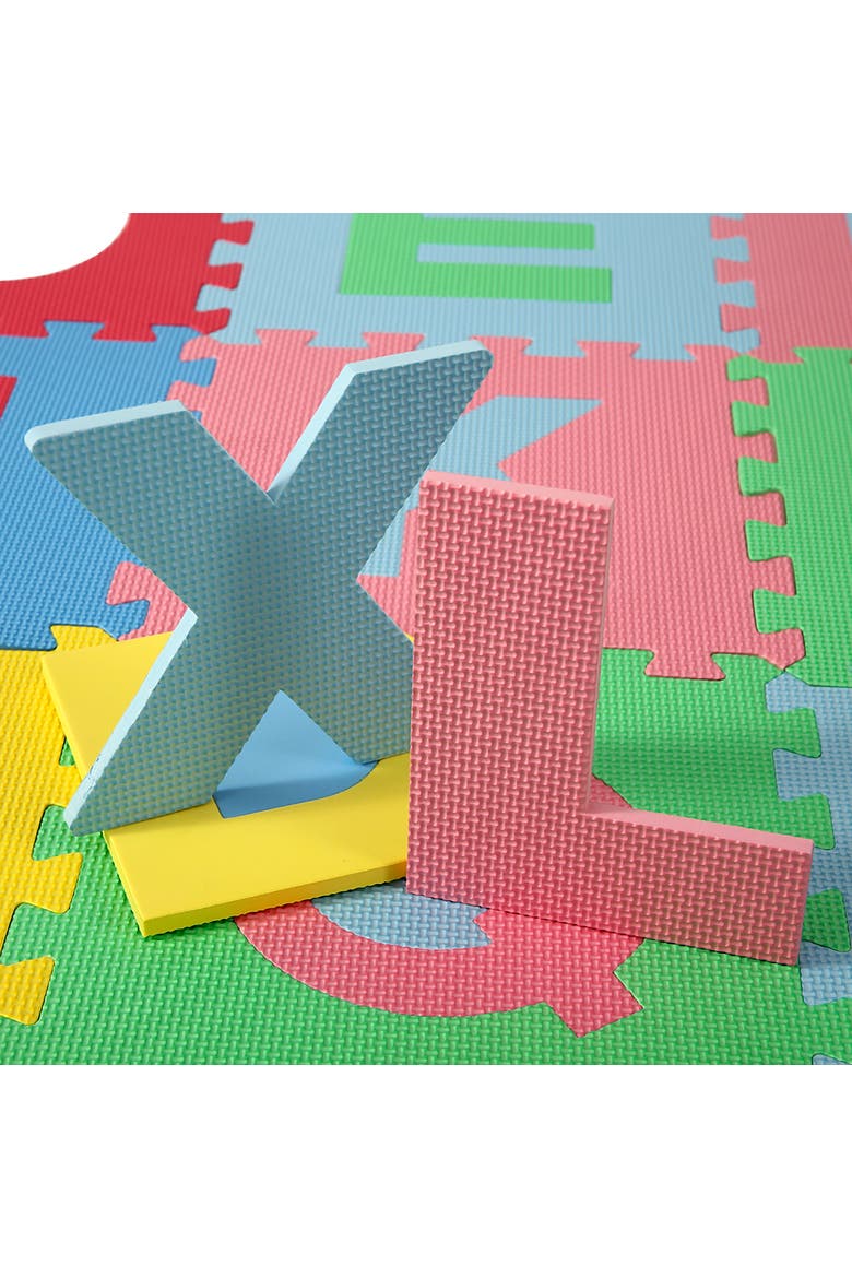 Soft Foam Floor Puzzle Tiles, Alternate, color, Multicolored