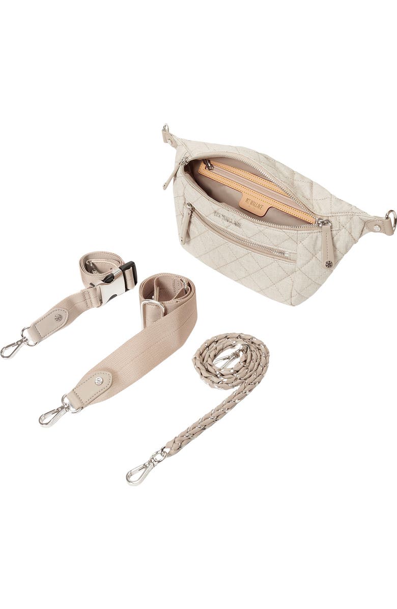 MZ Wallace Small Crosby Quilted Nylon Convertible Sling Bag, Alternate, color,