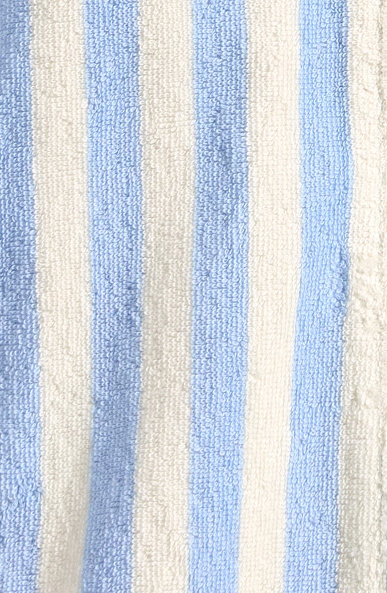 Little Planet Stripe Hooded Organic Cotton Terry Cover-Up, Alternate, color, Blue Striped