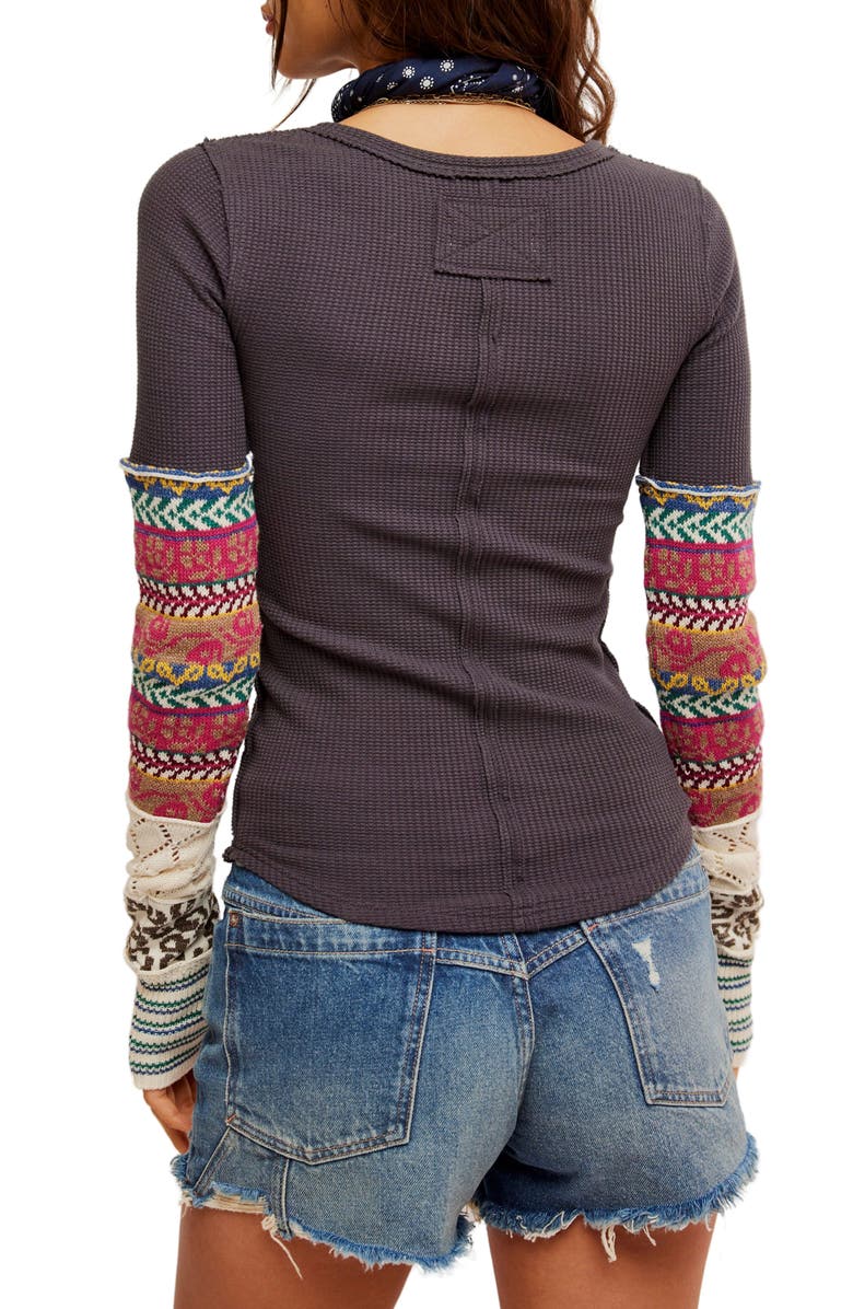 Free People All In Cuff Knit Top, Alternate, color, 