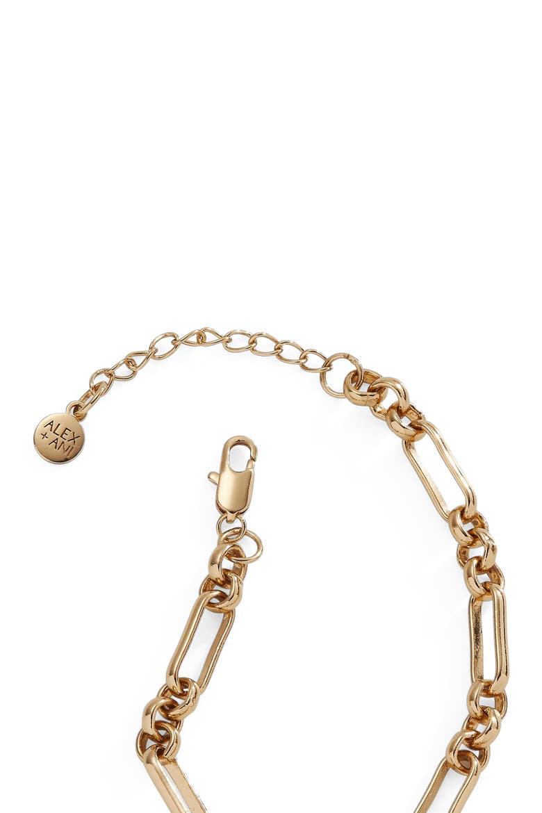 Evil Eye Chain Bracelet, Alternate, color, Gold