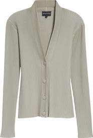 Emporio Armani Rib V-Neck Cardigan
