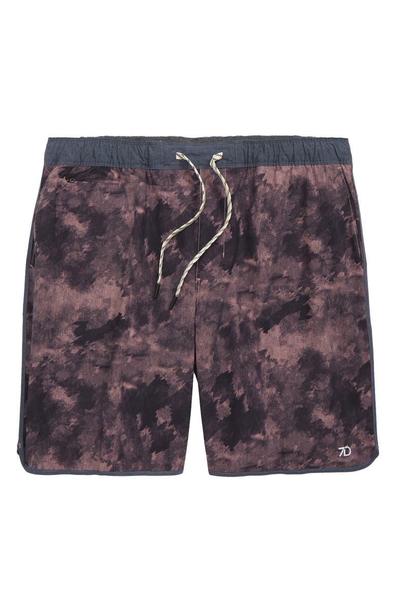 7 Diamonds Core Active Splash Print Shorts, Main, color, 