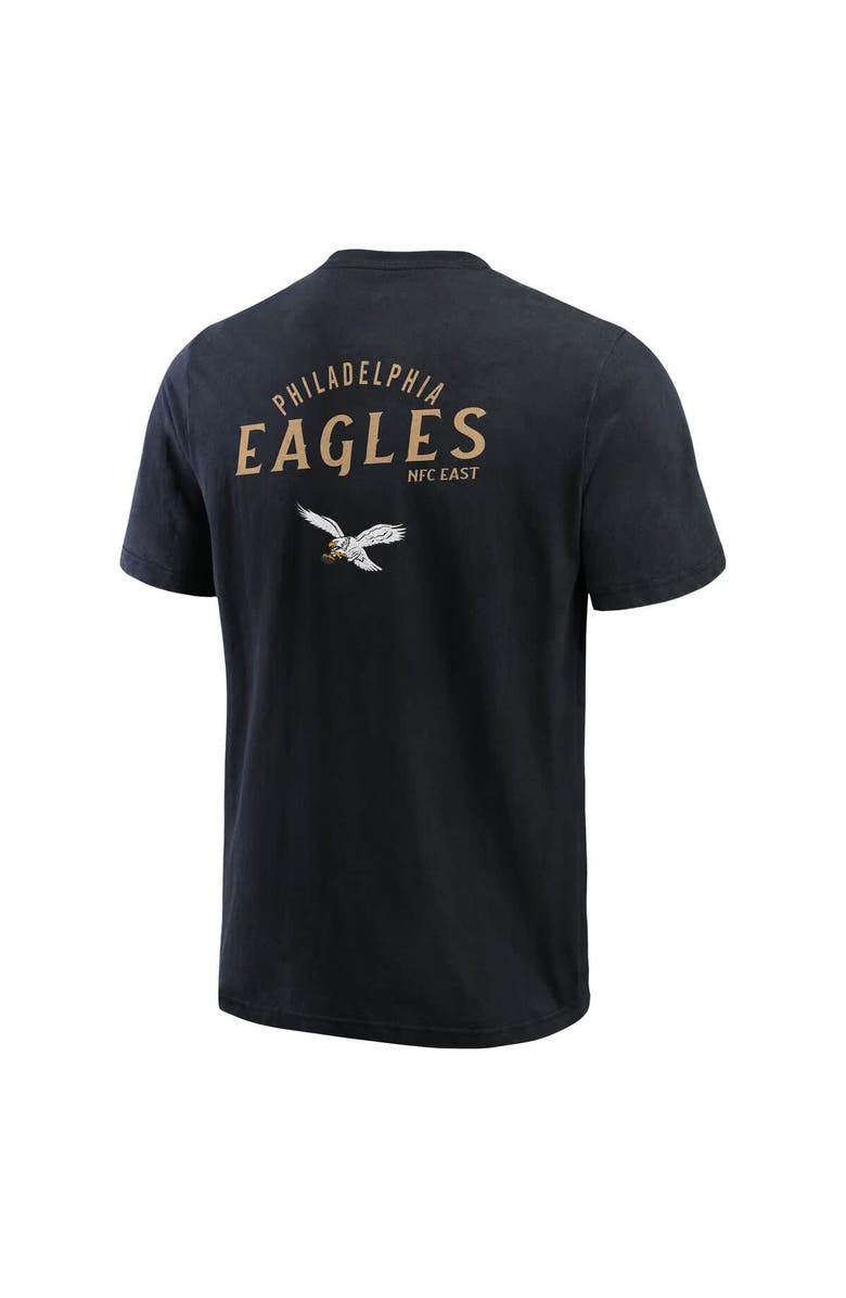 Darius Rucker Collection by Fanatics Men's Darius Rucker Collection by Fanatics Black Philadelphia Eagles Washed Henley T-Shirt, Alternate, color, 