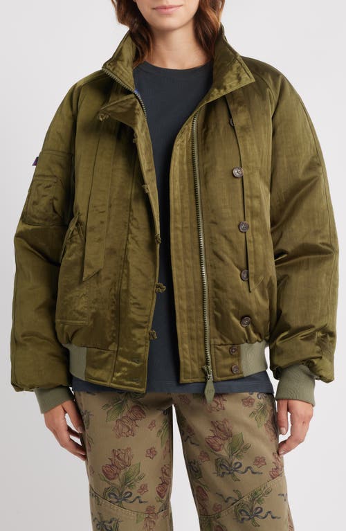 Damson Madder Joanie Bomber Jacket In Green
