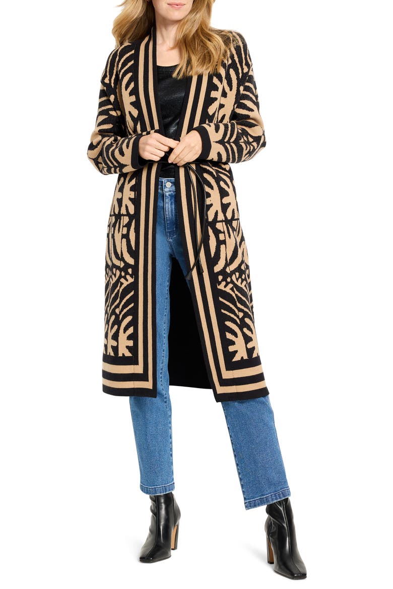 Reversible Longline Knit Jacket, Main, color, NEUTRAL MULTI