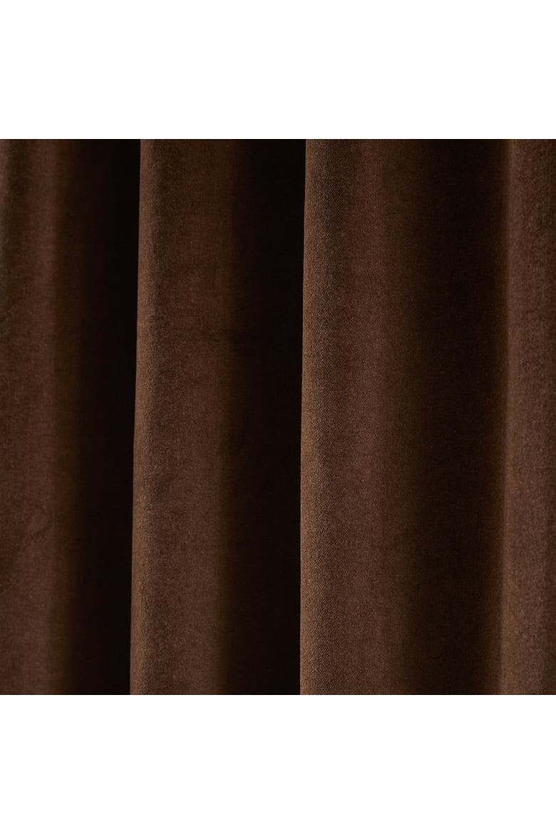 Terran Velvet Blackout Window Panel, Alternate, color, Brown