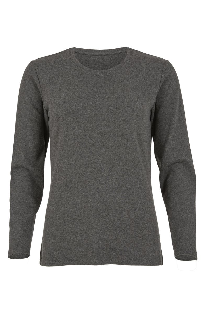 Celtic & Co. Long Sleeve Crew Neck T-Shirt, Alternate, color, Charcoal Marl