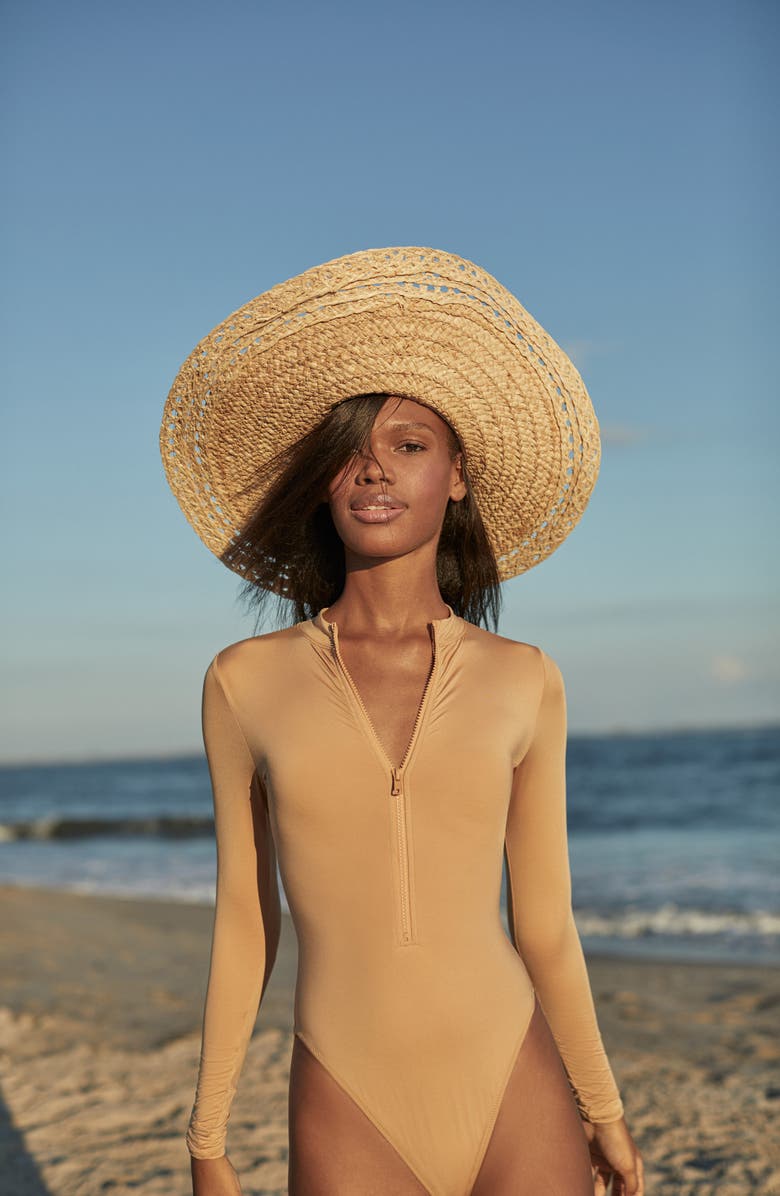 Gigi Burris Millinery Mary Jane Straw Wide Brim Sun Hat, Alternate, color,