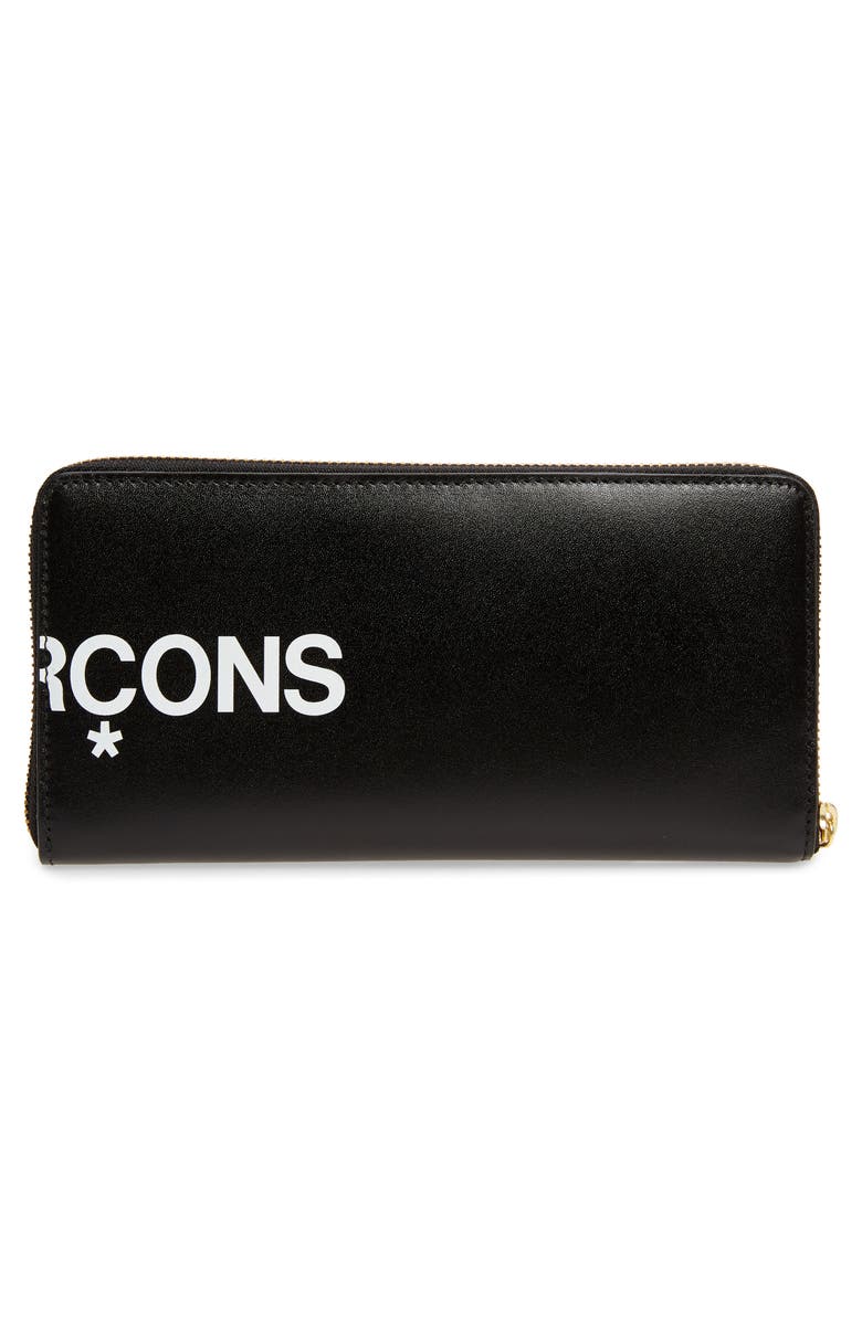 Comme des Garçons Wallets Huge Logo Long Zip Wallet, Alternate, color, 