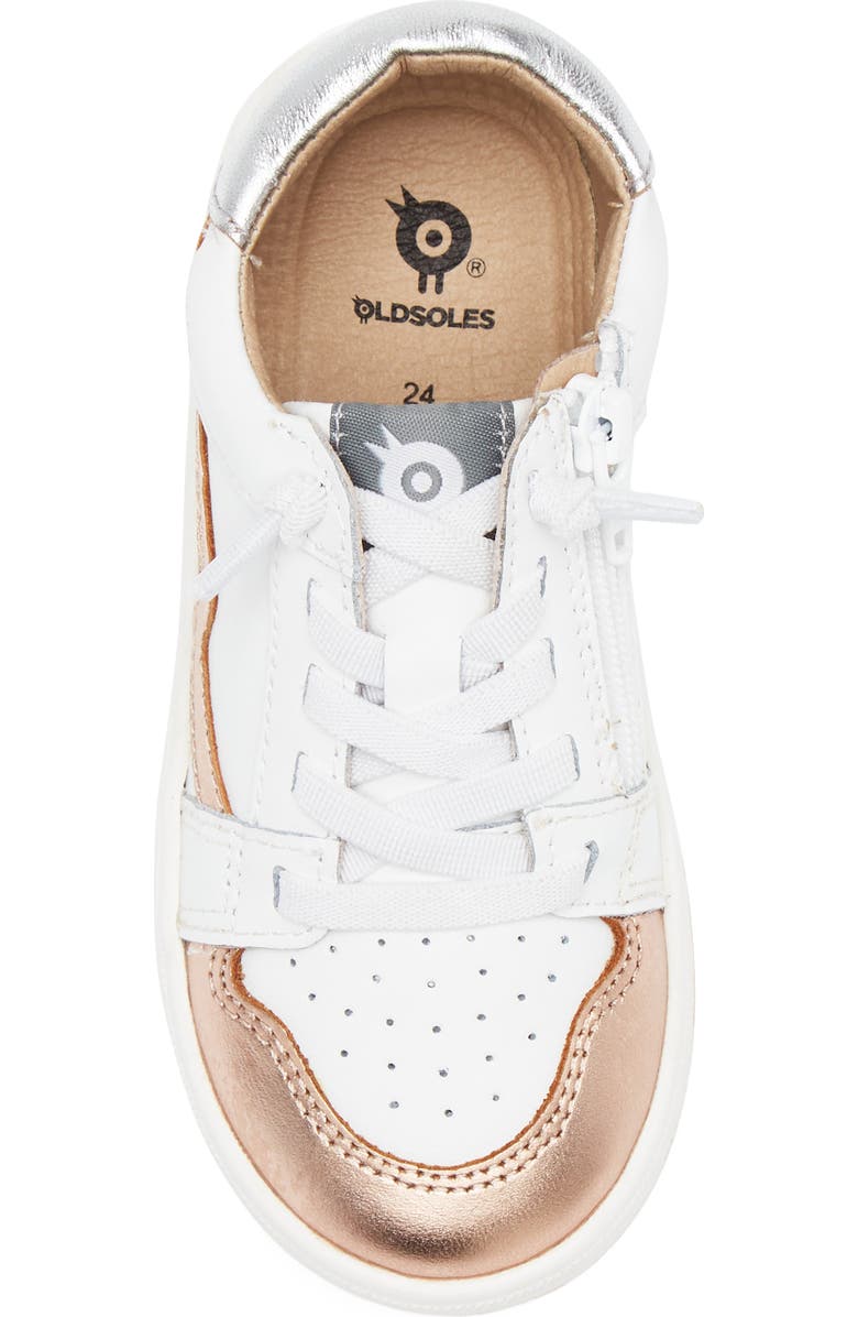 OLD SOLES Kids' Field Runner Sneaker, Alternate, color, Snow / Copper / Silver