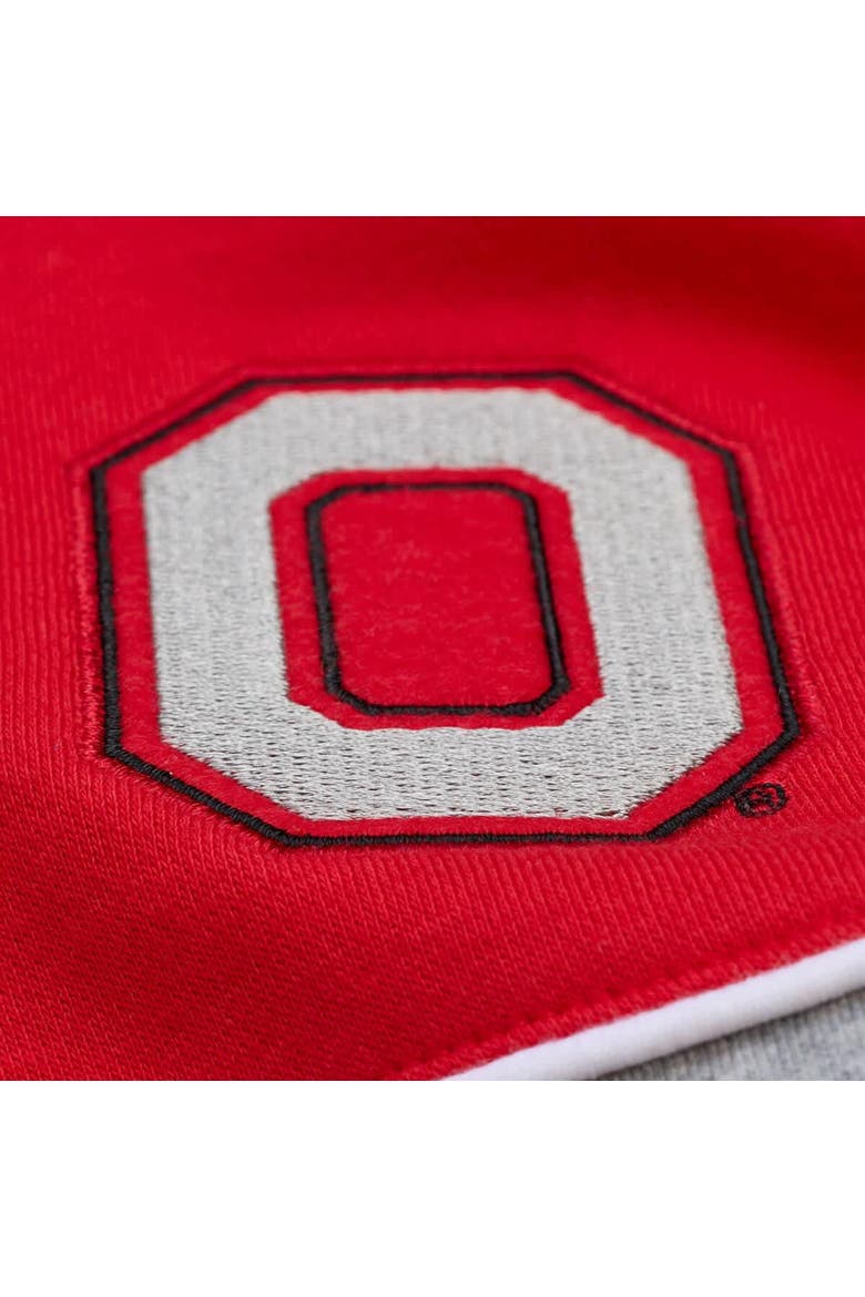 Men's Mitchell & Ness  Scarlet Ohio State Buckeyes Fleece Sweatshirt, Alternate, color, Scarlet