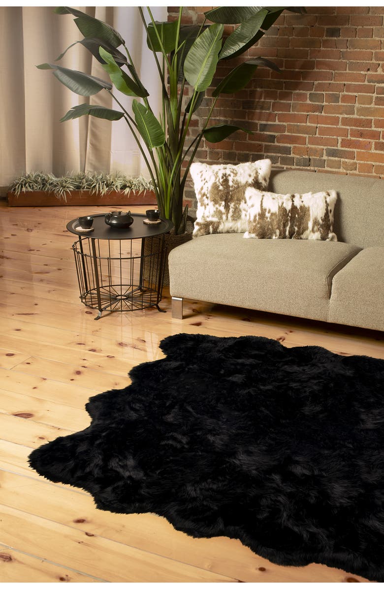 LUXE Gordon Faux Sheepskin Rug, Alternate, color, 