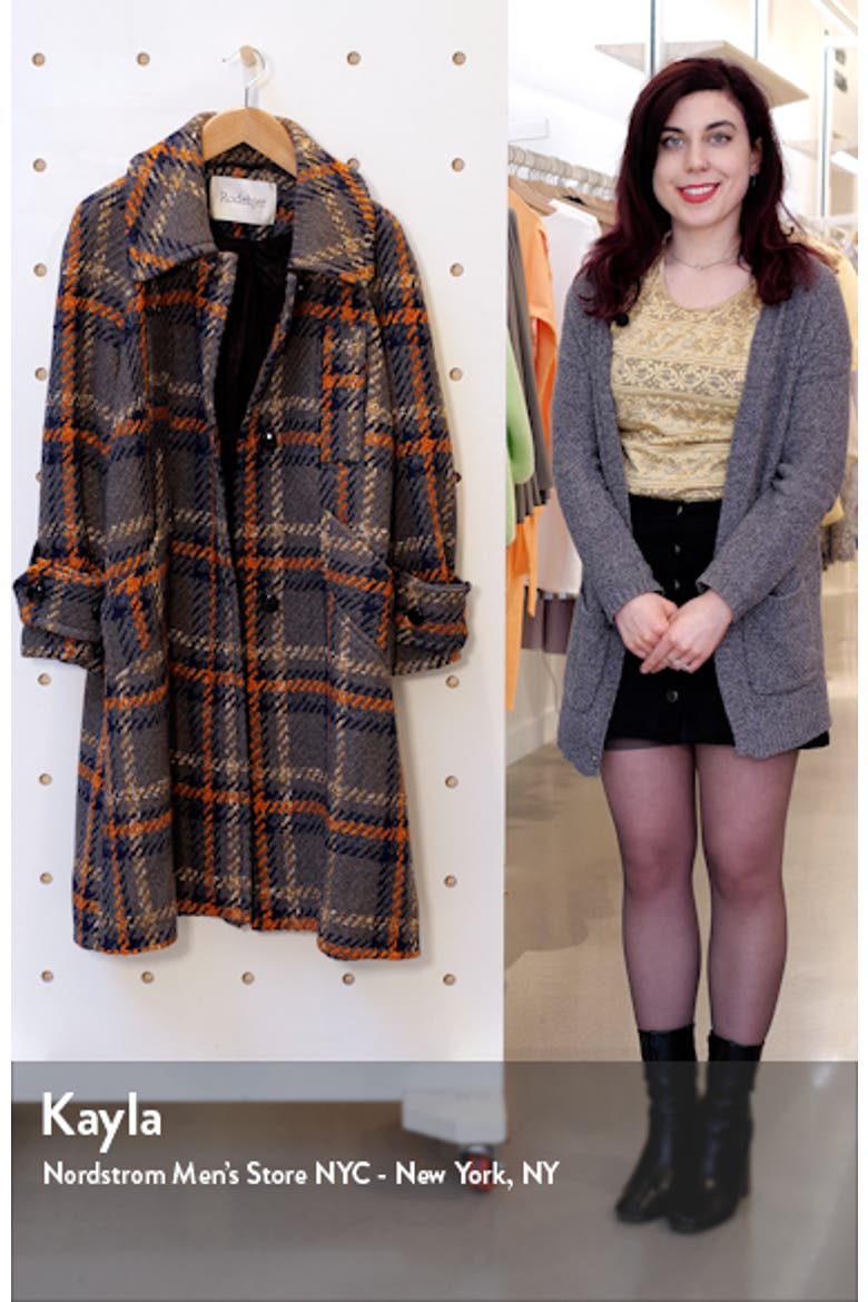 Rodbejer Lonore Plaid Wool Blend Coat video