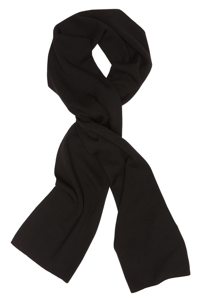 Classic Merino Scarf, Alternate, color, BLACK