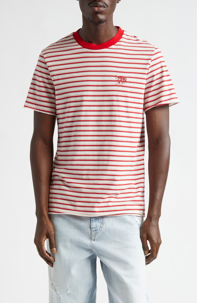 Golden Goose Journey Slim Fit Stripe Cotton T-Shirt, Main, color, 