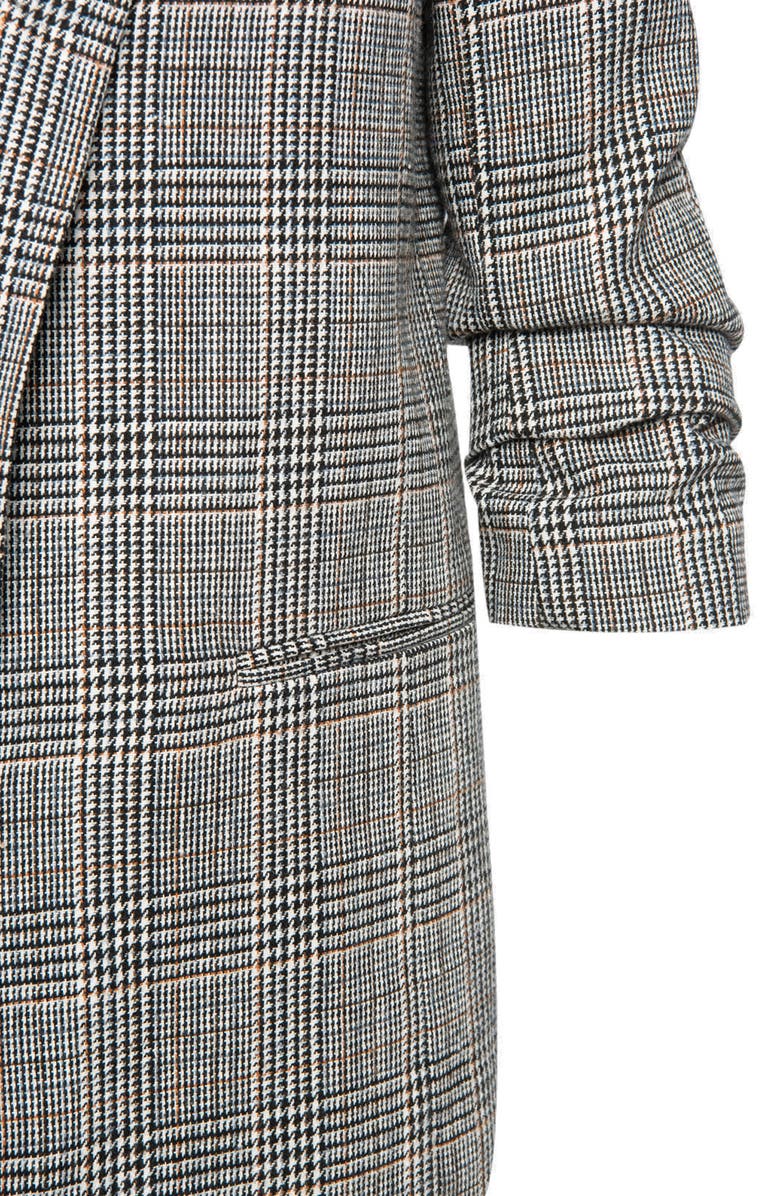 BLANKNYC Plaid Shawl Collar Open Front Blazer, Alternate, color,