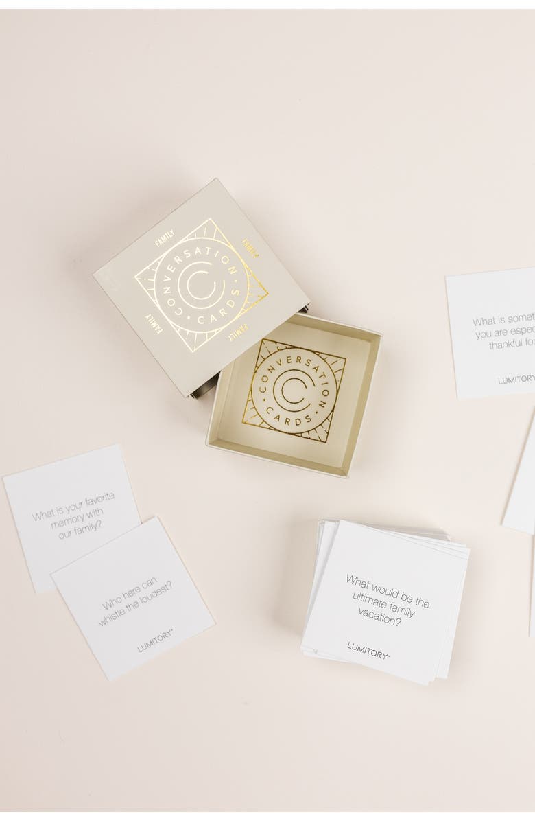 Lumitory Family Conversation Cards, Alternate, color, Champagne