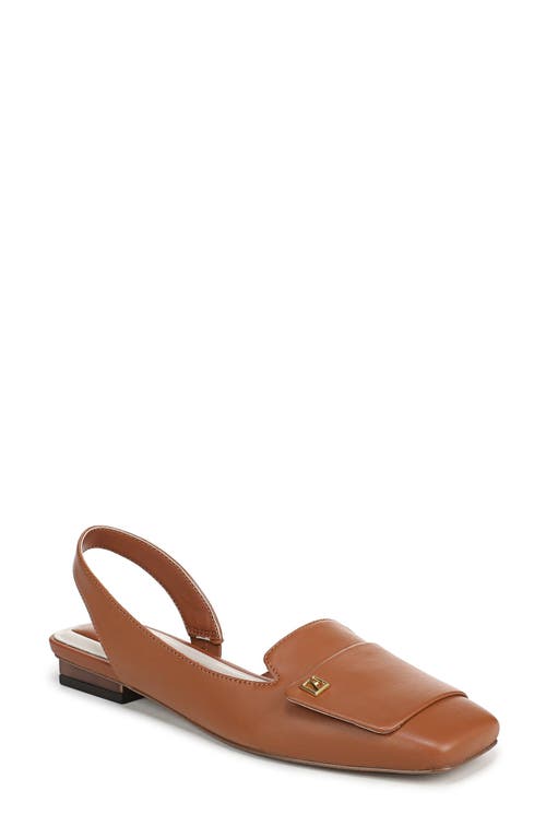 Franco Sarto Teagan Slingback Half D'orsay Flat In Brown