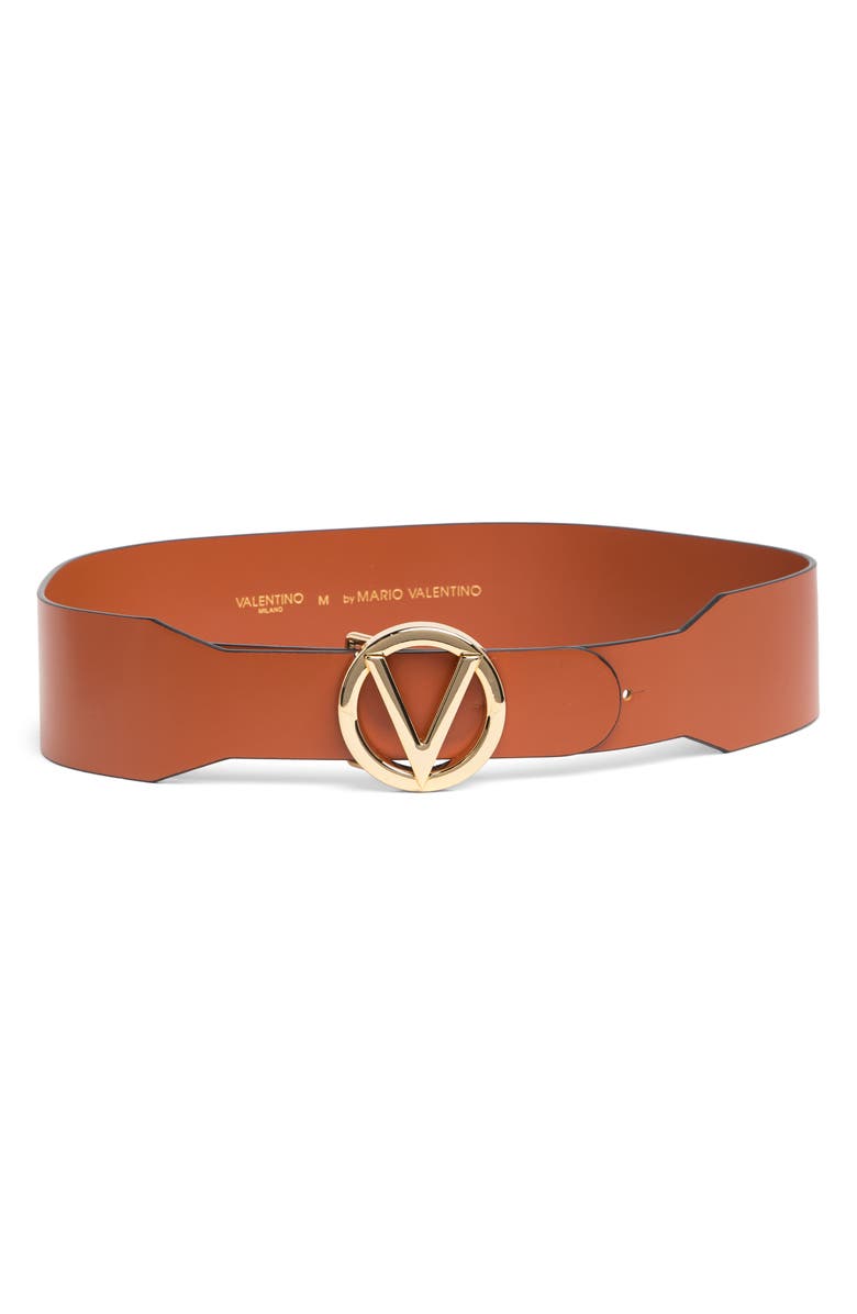 VALENTINO BY MARIO VALENTINO Justine Soave Leather Belt, Main, color, 