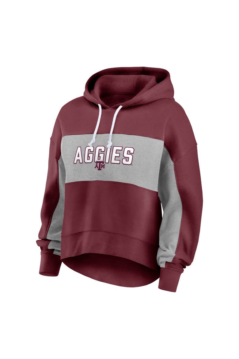 Women's Fanatics Maroon Texas A&M Aggies Filled Stat Sheet Pullover Hoodie, Alternate, color, Maroon