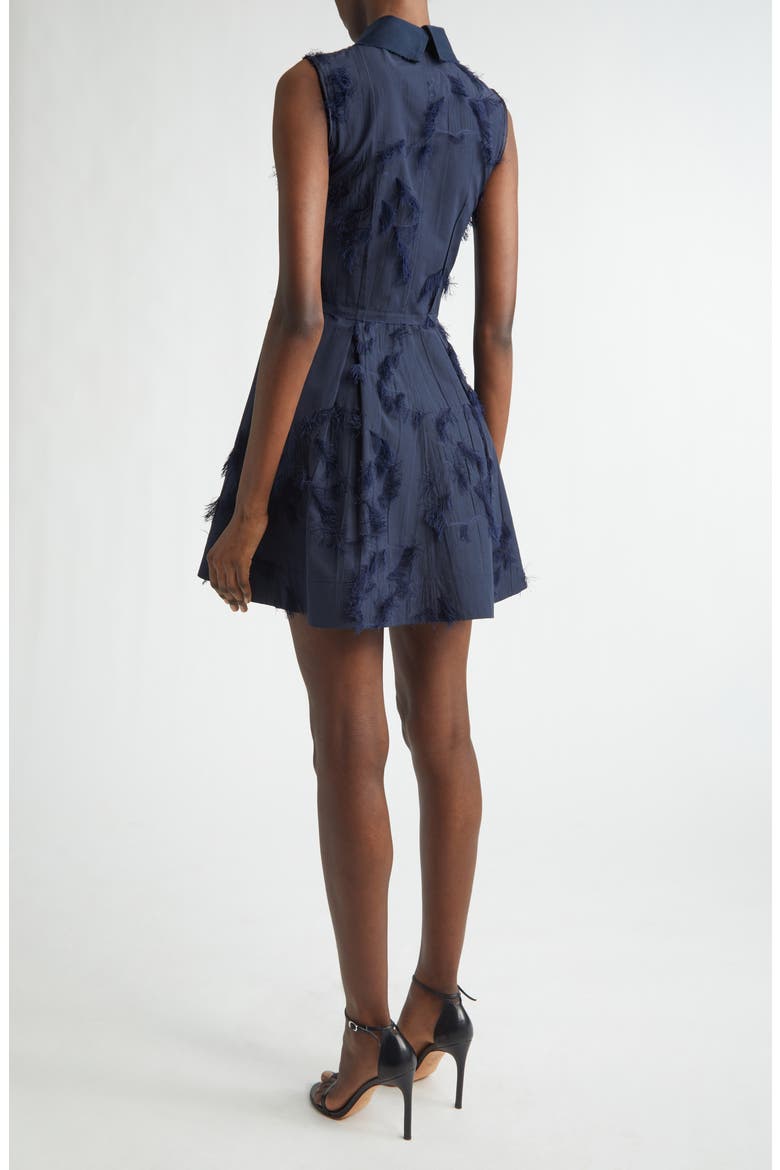 Sleeveless Fil Coupé Minidress, Alternate, color, ULTRA NAVY