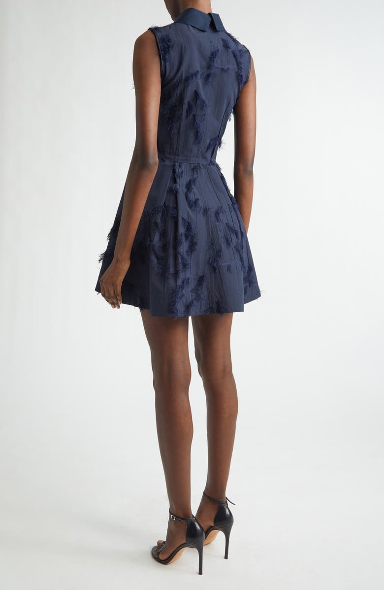 Jason Wu Collection Sleeveless Fil Coupé Minidress, Alternate, color, Ultra Navy