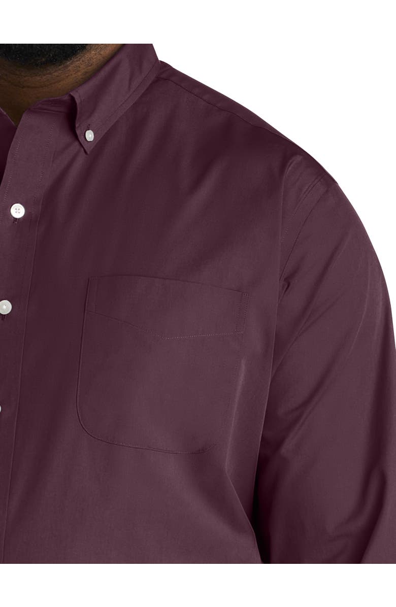 Oak Hill by DXL Big & Tall Solid Tech Sport Shirt, Alternate, color, Port Royale