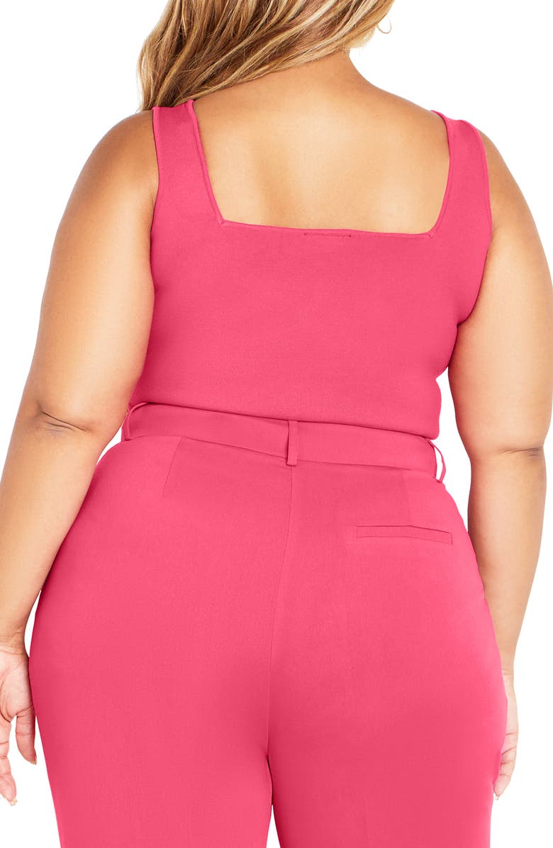 City Chic Lane Knit Tank, Alternate, color, Pink