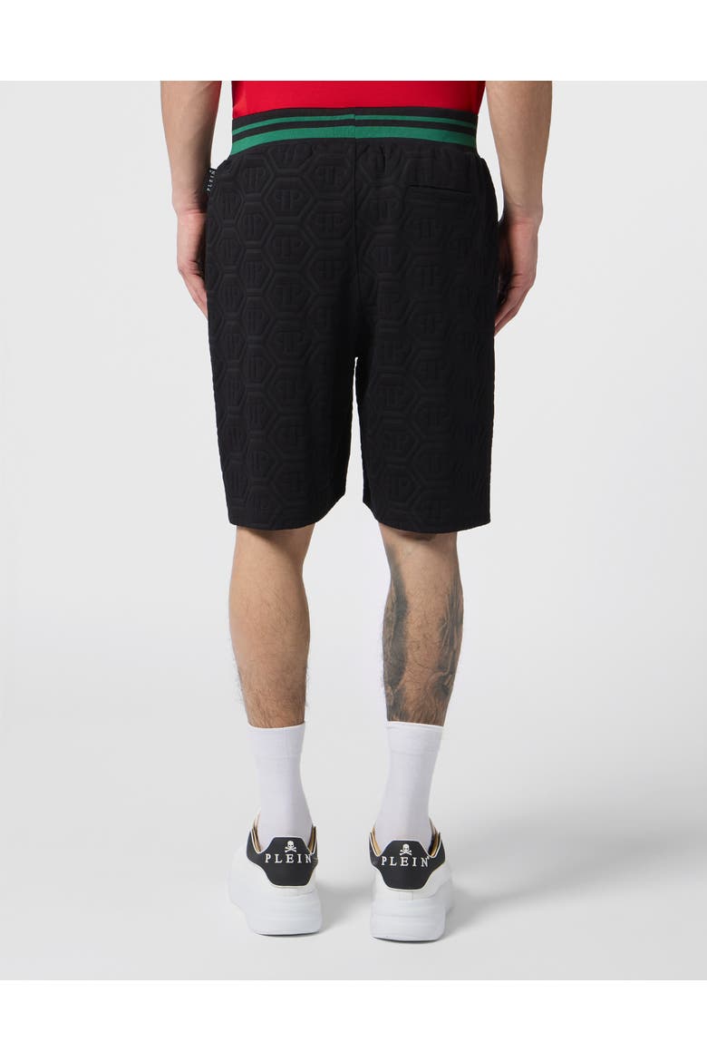 Tracksuit Shorts Jacquard Monogram Men, Alternate, color, black