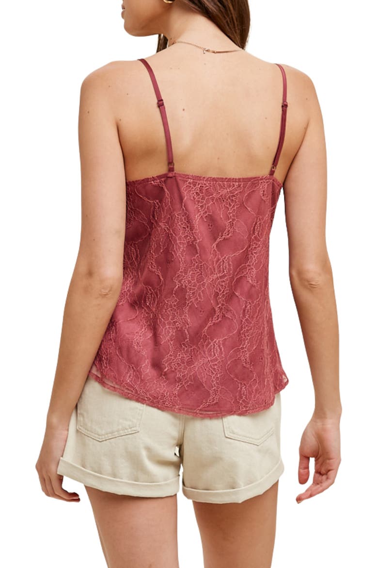 V-Neck Lace Camisole, Alternate, color, SIENNA