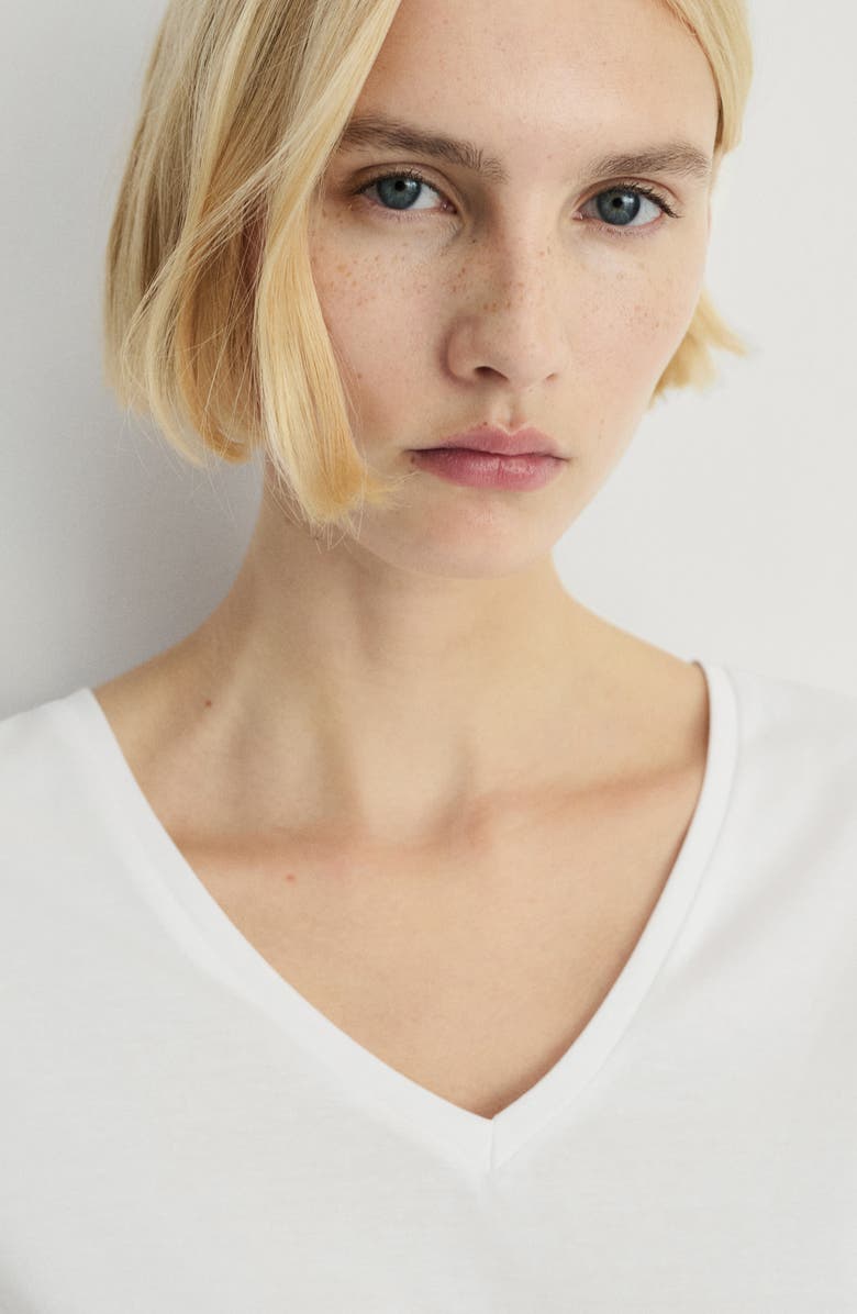 MANGO Stripe Cotton Seersucker Pajamas, Alternate, color, 