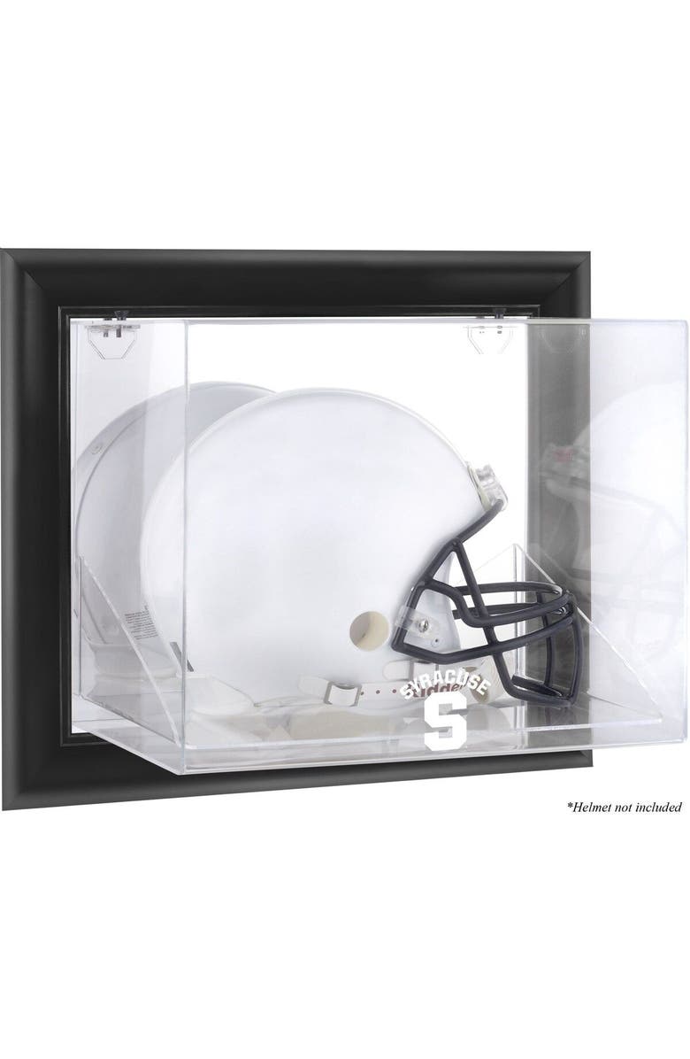 FANATICS AUTHENTIC Syracuse Orange Black Framed (2015-Present Logo) Wall-Mountable Helmet Display Case, Main, color, 