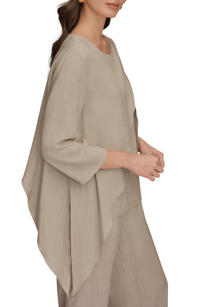Overlap Wrap Front Top, Alternate, color, TUSCAN GRE