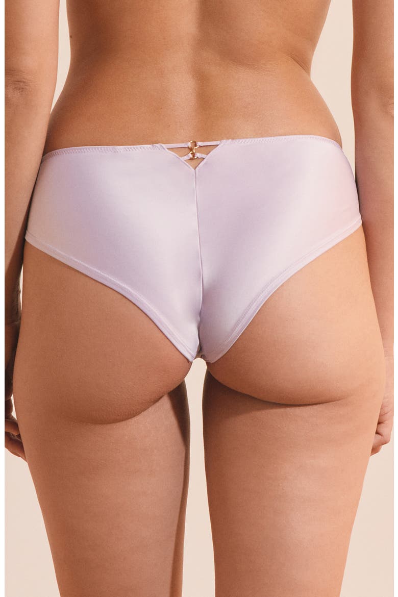Envolee Lace & Satin Hipster Panties, Alternate, color, LILAC