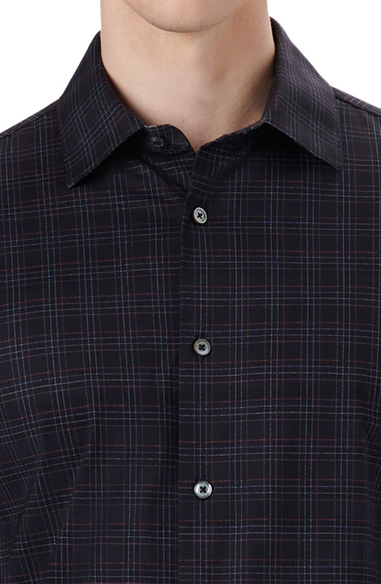 Bugatchi OoohCotton<sup>®</sup> Plaid Button-Up Shirt, Alternate, color, 