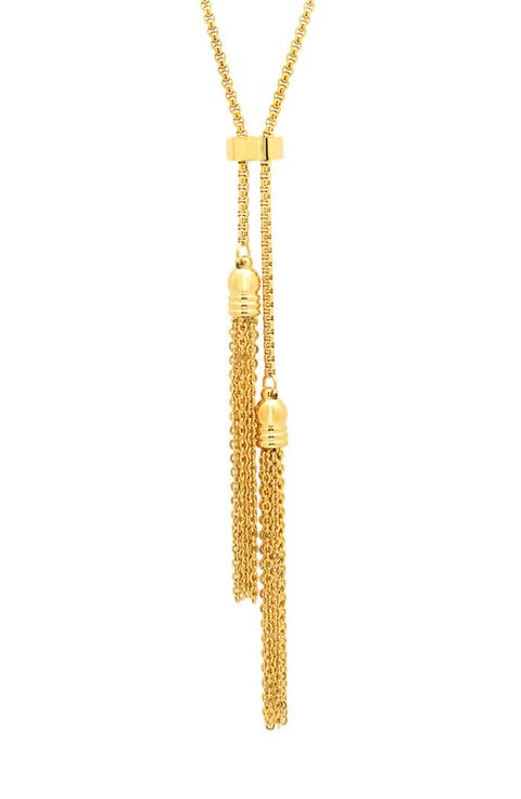 Double Tassel Pendant Necklace
