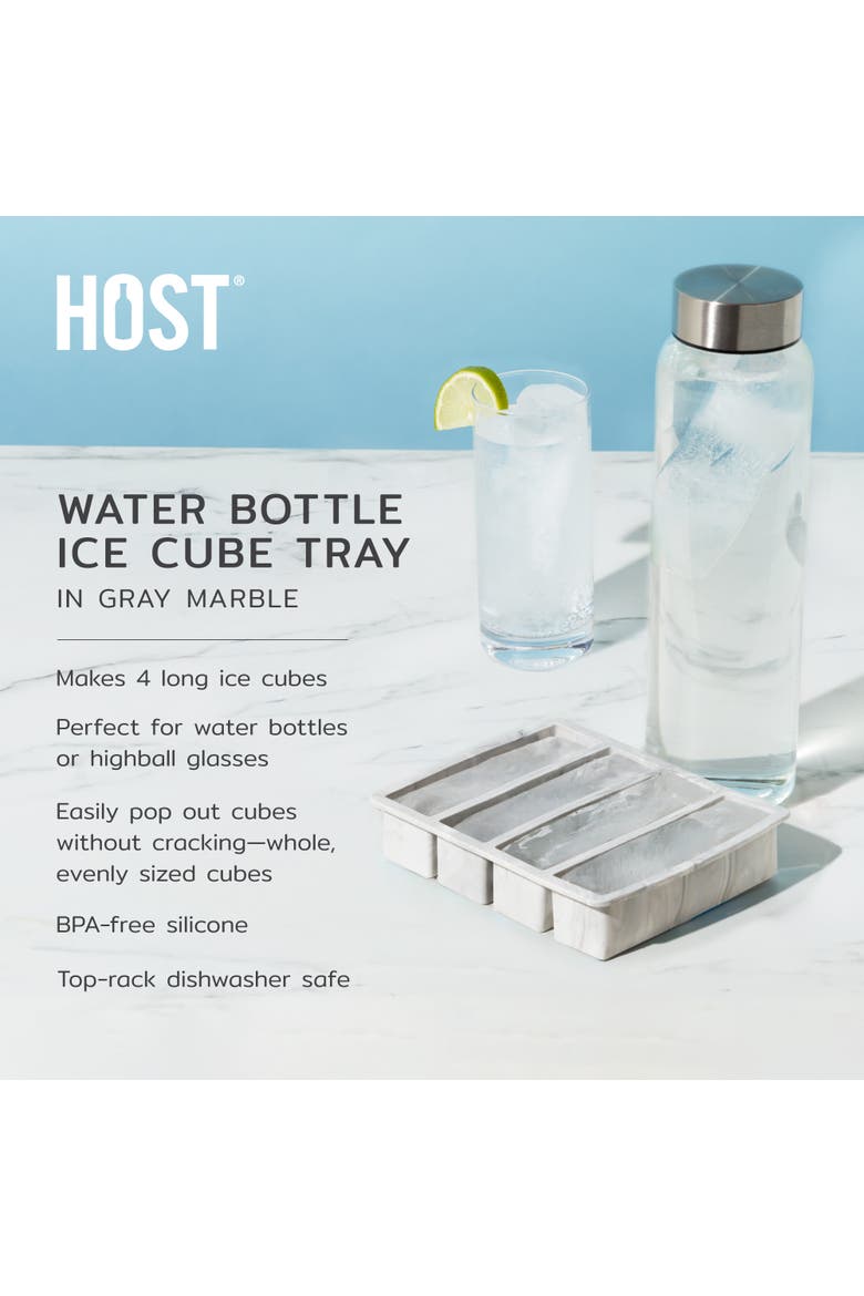 Water Bottle Ice Cube Tray, Alternate, color, Gray Marble