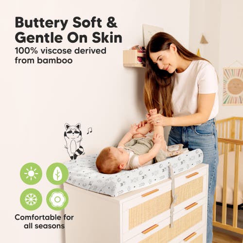 Keababies 2-pack Isla Changing Pad Covers In Woodland
