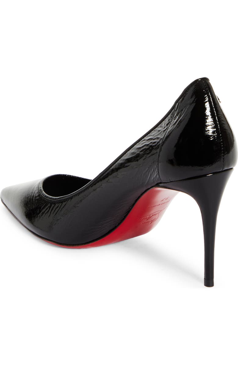 Christian Louboutin Sporty Kate Patent Leather Pump, Alternate, color, Black/ Lin Black