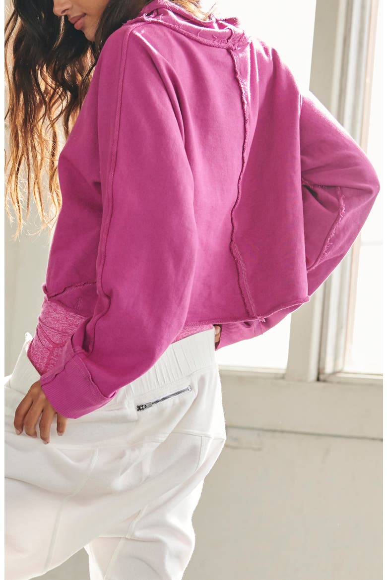 Free People FP Movement Cool Factor Sweatshirt, Alternate, color, VERY BERRY