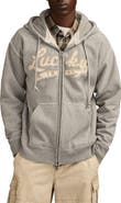 Lucky Brand Logo Appliqué Cotton French Terry Zip Hoodie