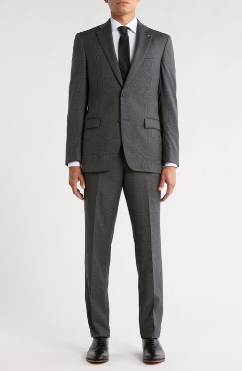 Jake Grey Check Wool Suit