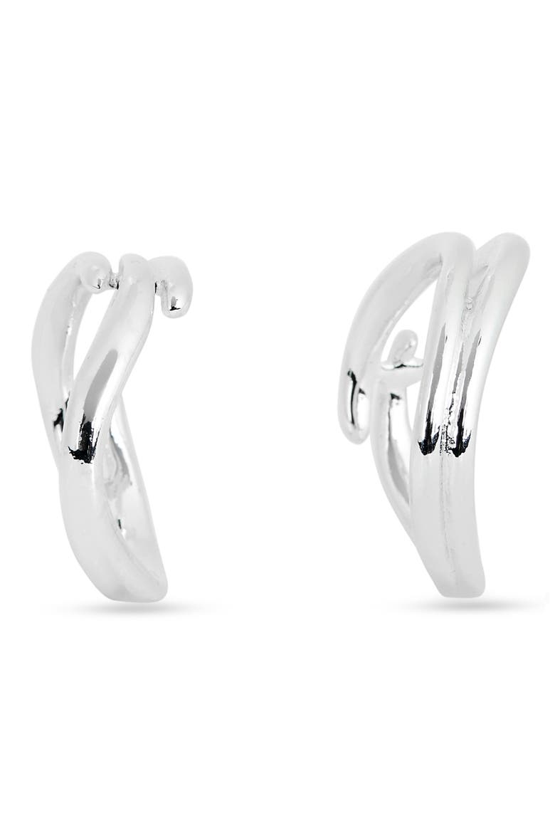 Set of 2 Assorted Stacked Rings, Alternate, color, SILVER