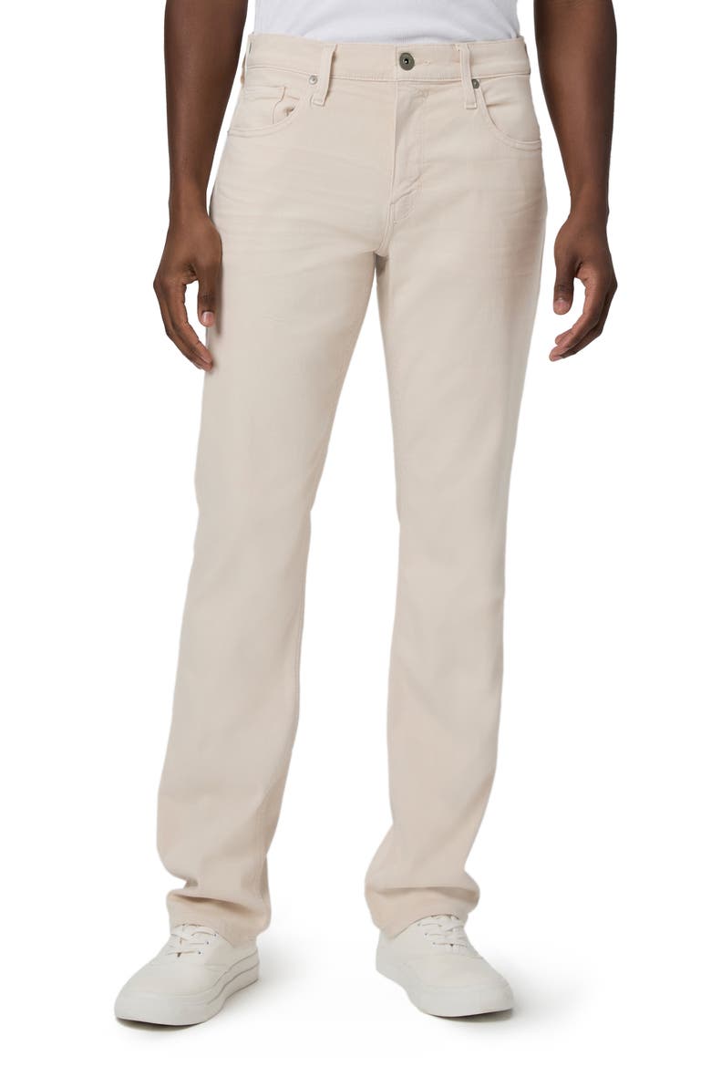 Transcend Normandie Straight Stretch Jeans, Main, color, SEA SHELL